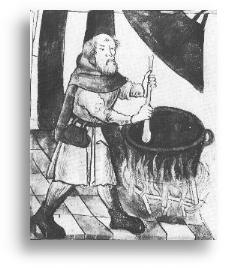 Abb. aus: H. Kühnel. "Alltag im Spätmittelalter". Darmstadt: Wissenschaftliche Buchgesellschaft, 1986. S. 62.